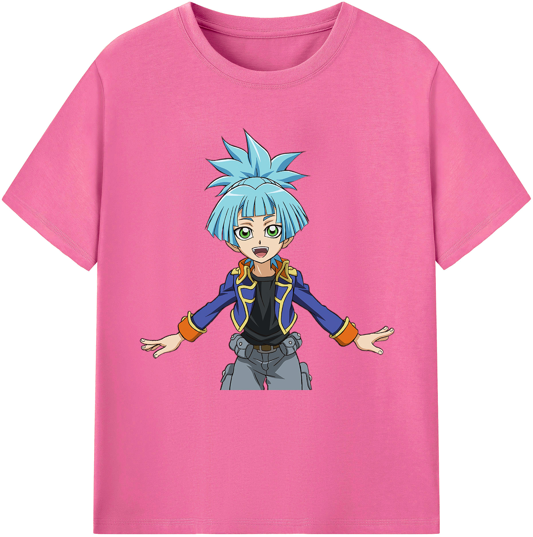 （画像用） 遊☆戯☆王 Yu-Gi-Oh! レディースカジュアルプリントTシャツ（綿100％）